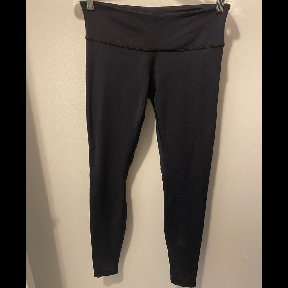 Lululemon navy blue with black leggings size 8